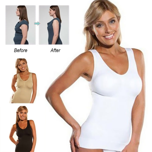 Cami Shaper من Genie Bra Vest Body Shapers الملابس الداخلية التخسيس الكورسيهات ملابس داخلية