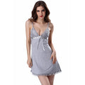 Women Slip Dress Chemise Nightgown Scalloped Lace V Neck Spaghetti Straps Lingerie Sleepwear Pajamas