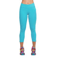 New Fashion Women Capri Leggings Slim Waist Candy Color Zipper Cuff Cropped Pants Yoga Running Tights