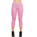 New Fashion Women Capri Leggings Slim Waist Candy Color Zipper Cuff Cropped Pants Yoga Running Tights