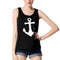 New Fashion Women Anchor Tank Top Back Bowknot Sleeveless Casual Vest Top Camisole T-Shirt