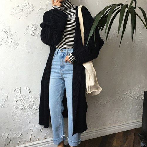 Women Oversized Long Cardigan Coat