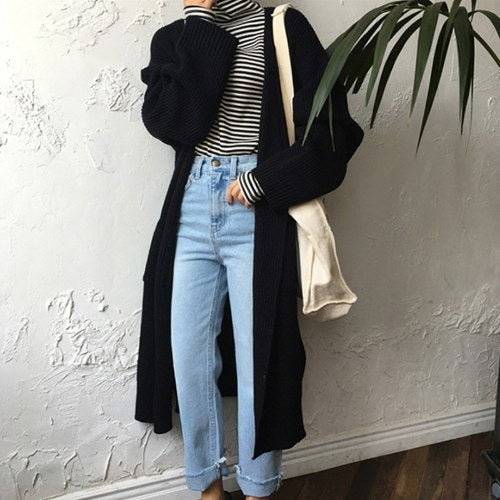 Women Oversized Long Cardigan Coat