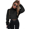 New Winter Women Knitted Sweatshirt Top