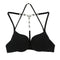 Sexy Women Bra 3/4 Cup Padded Push Up Y-Line Straps Halter Front Closure Underwire Bralette Underwear Lingerie