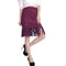 Vintage Faux Suede Hollow Out Slim Zipper Flapper Skirt for Women