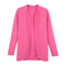 Women Open Front Striped Long Sleeve Cardigan OL Overcoat Blazer Jacket Coat Black/Rose/Yellow