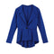 New Fashion Women Blazer Button Front Long Sleeve Irregular Hem Slim Short Jacket Coat Outerwear