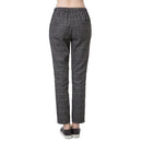 Casual Women Harem Pants with Plaid Tartan Elastic Waist Pockets Pants