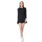 Casual Women V Neck Long Sleeve Lace Up Slim Party Skater Mini Dress