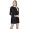 Casual Women V Neck Long Sleeve Lace Up Slim Party Skater Mini Dress