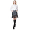 Chic Women PU Button Front Pocket Rivets Tassels High Waist Short Skirt