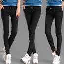 Fashion Women Casual Pants Elastic Waist Drawstring Slim Pencil Pants