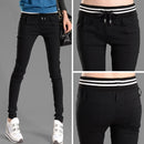 Fashion Women Casual Pants Elastic Waist Drawstring Slim Pencil Pants