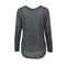 Casual Round Neck Long Sleeve Glittering Splice Irregular Hem Tops Women's T-shirt