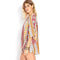 New Vintage Women Chiffon Kimono Floral Print Indian Style Casual Loose Boho Cardigan Thin Coat Red