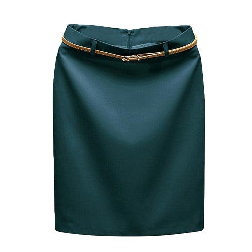 Europe Sexy Women Mini OL Skirt Solid Color Zipper Closure Bodycon Casual A-Line Skirts