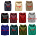 Europe Sexy Women Mini OL Skirt Solid Color Zipper Closure Bodycon Casual A-Line Skirts