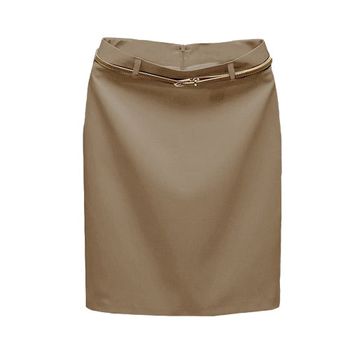 Europe Sexy Women Mini OL Skirt Solid Color Zipper Closure Bodycon Casual A-Line Skirts