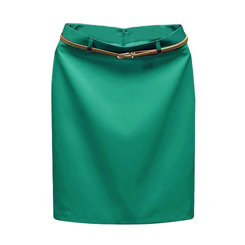 Europe Sexy Women Mini OL Skirt Solid Color Zipper Closure Bodycon Casual A-Line Skirts