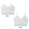 Sexy Women Tank Crop Top Lace Hollow Out V-Neck Sleeveless Slim Casual Vest Short Tee White