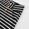 Women Shorts Summer Striped Shorts High Elastic Waist Ladies Casual Pants Black/White