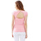 New Fashion Women T-Shirt Sexy Cut Out Back Short Sleeve Solid Slim Elegant Tops Tee Shirt Pink