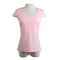 New Fashion Women T-Shirt Sexy Cut Out Back Short Sleeve Solid Slim Elegant Tops Tee Shirt Pink