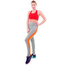 New Fashion Women Sport Leggings Stripe High Waist Yoga Fitness Gym Running Stretch Tights Long Pants Trousers