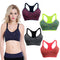 Fashion Women Sports Bra Wireless Adjustable Straps Detachable Pads Top Stretchy Gym Fitness Bra