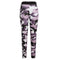 Fashion Women Sports Pants Camo Contrast Elastic Waist Running Fitness Yoga Trousers Workout Leggings Black/Pink