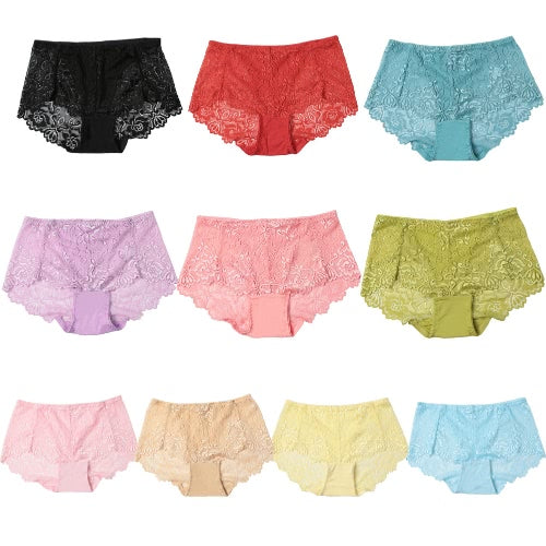 Sexy Women Panties Lace Transparent Underwear Soft Briefs Unerpants Ultra-Thin Breathable