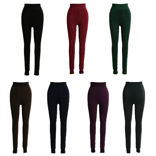 New Sexy Women Winter Leggings Solid Thick Warm Tights High Elastic Skinny Bodycon Pants Jeggings