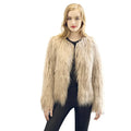 New Winter Women Faux Fur Coat Open Front Long Sleeve Fluffy Warm Outerwear Jacket Short Overcoat