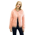 New Winter Women Faux Fur Coat Open Front Long Sleeve Fluffy Warm Outerwear Jacket Short Overcoat