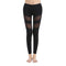 New Women Sport Yoga Leggings Solid Mesh Splice High Waist Fitness Gym Running Stretch Tights Long Pants Trousers Black