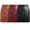 Europe Sexy Mini Women Skirt PU Leather Solid Split Zipper Pencil Skirts OL Casual Slim Clubwear Black/Coffee/Burgundy