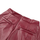 Europe Sexy Mini Women Skirt PU Leather Solid Split Zipper Pencil Skirts OL Casual Slim Clubwear Black/Coffee/Burgundy