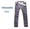 Men's Stylish Pants Slim Fit Casual Trousers Long Straight Leg