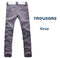 Men's Stylish Pants Slim Fit Casual Trousers Long Straight Leg