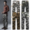 New Men Cargo Trousers Camouflage Multi-Pockets Camping Work Military Style Outdoor Casual Pants