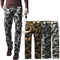 New Men Cargo Trousers Camouflage Multi-Pockets Camping Work Military Style Outdoor Casual Pants