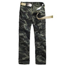 New Men Cargo Trousers Camouflage Multi-Pockets Camping Work Military Style Outdoor Casual Pants