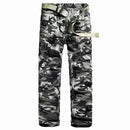 New Men Cargo Trousers Camouflage Multi-Pockets Camping Work Military Style Outdoor Casual Pants