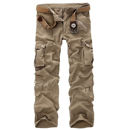 Men's Cargo Pants Military Army Pants Baggy Tactical Outdoor Casual Long Trousers