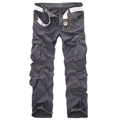 Men's Cargo Pants Military Army Pants Baggy Tactical Outdoor Casual Long Trousers