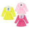 Cute Turtleneck Lace Bow Knot Keyhole Button Princess Dress for Girl