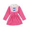 Cute Turtleneck Lace Bow Knot Keyhole Button Princess Dress for Girl