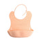 Baby Boys Girls Kids Baby Bibs Foldable Waterproof Silicone Solid Color Feeding Bibs Saliva Towel