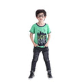 Kids Boys's T-Shirt Letter Graphic Print O-Neck Rolled Sleeves Cotton Pullover Tees Top